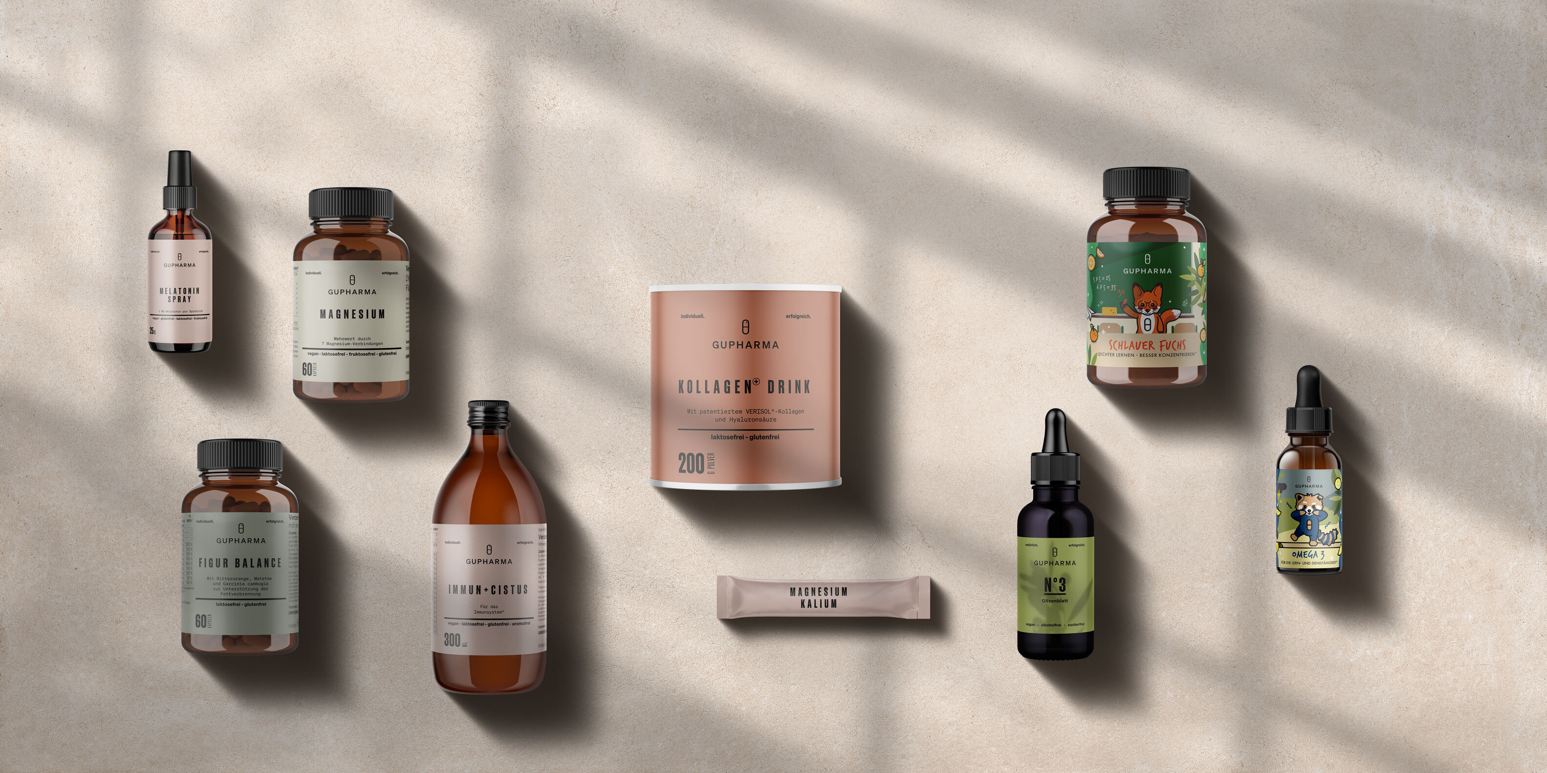 GUPHARMA Produktsortiment für Apotheken-Eigenmarke & Private Label